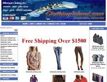 Tablet Screenshot of clothingisland.com
